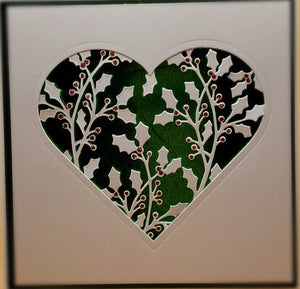 Heart with Red Holly