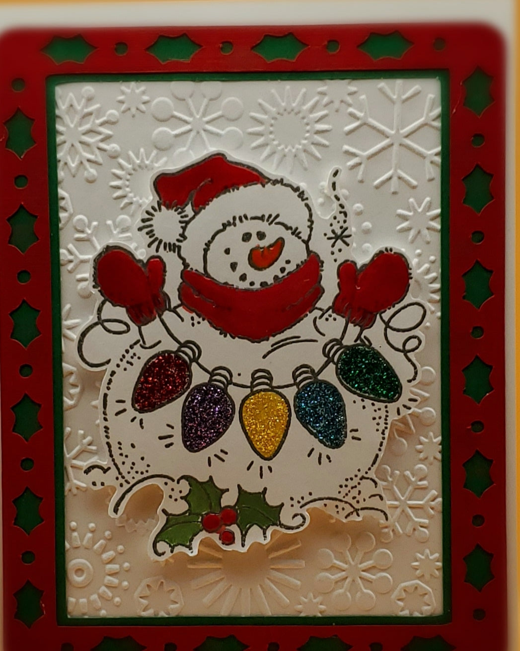 Snowman with Lights